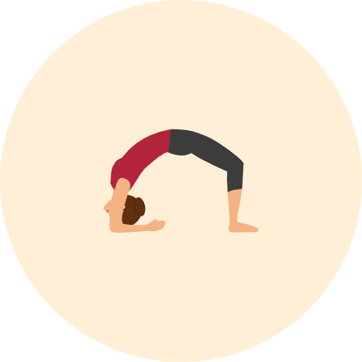 Yoga exercise relaxing poses icon