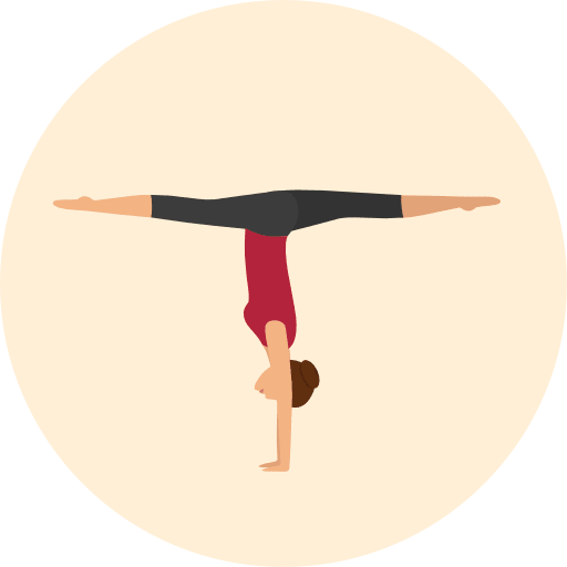 Yoga pilates relaxing sports and competition icon