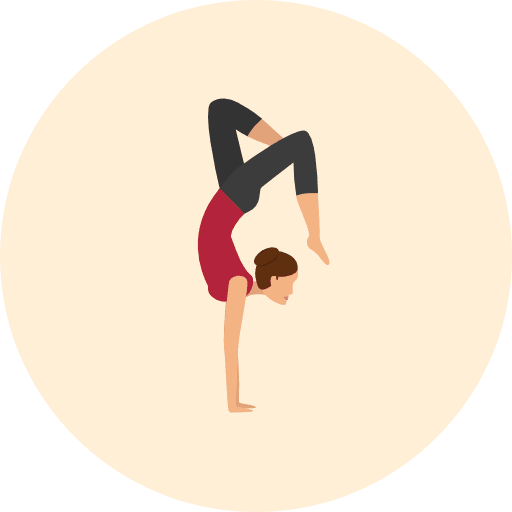 Yoga relaxing sports and competition poses icon