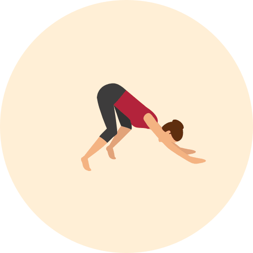 Yoga sports and competition relaxing poses icon