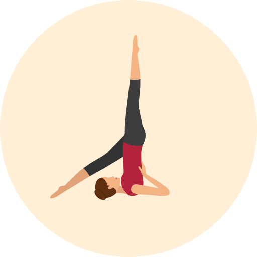 Yoga exercise sports and competition yoga icon