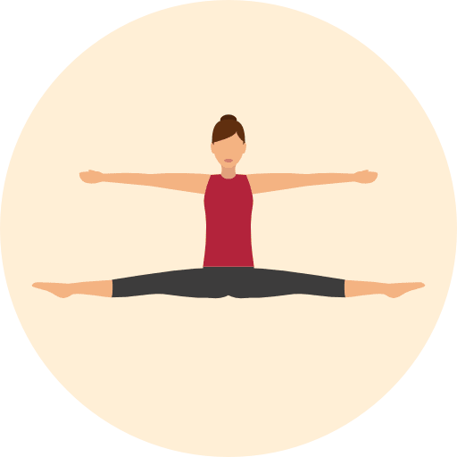 Yoga pilates exercise yoga icon