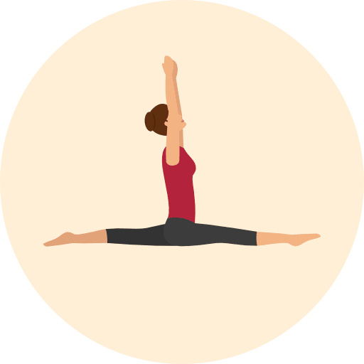 Yoga pilates relaxing exercise icon