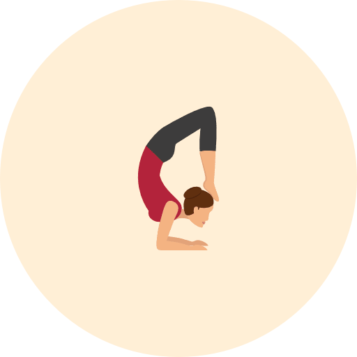 Yoga poses sports and competition relaxing icon