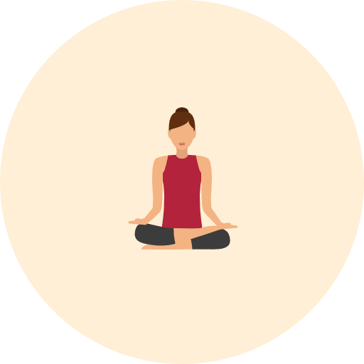 Yoga sports and competition relaxing poses icon