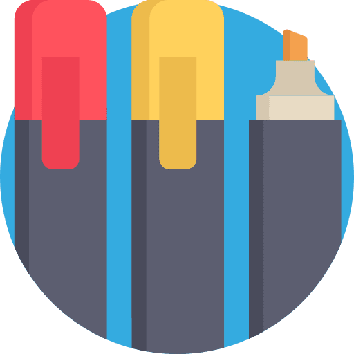 Markers pen tools and utensils art and design icon