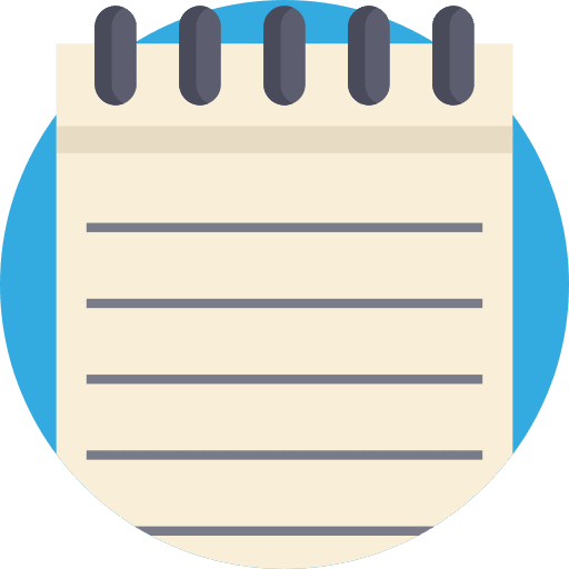 Notebook miscellaneous notepad tools and utensils icon