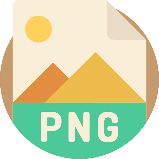 Png format images files icon