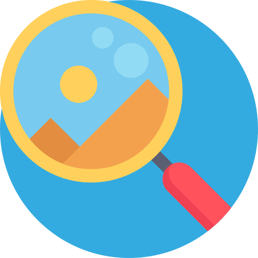 Search tools and utensils detective zoom icon