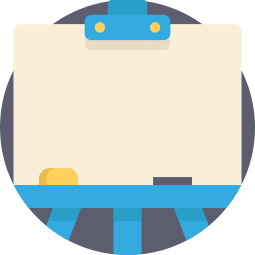 Canvas paint easel painting icon