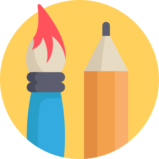 Design tools painter design tools paint brush icon