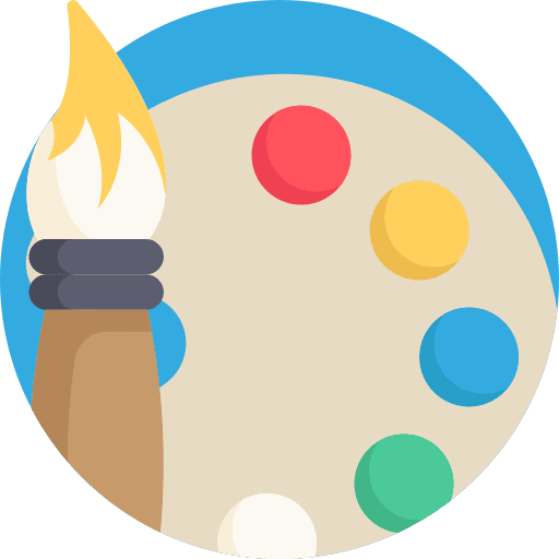 Paint palette art and design edit tools artistic icon