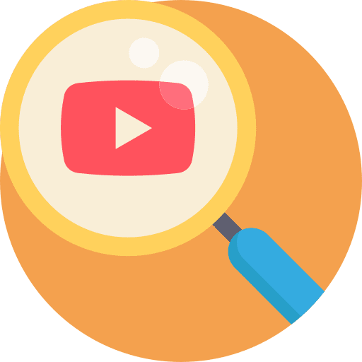 Search video player ui loupe icon