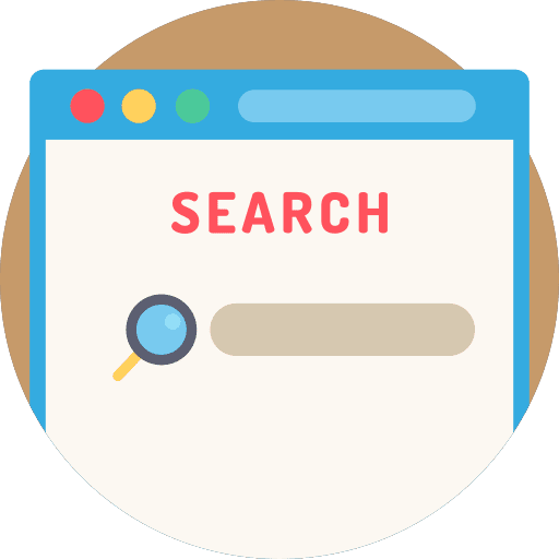 Browser ui loupe search icon