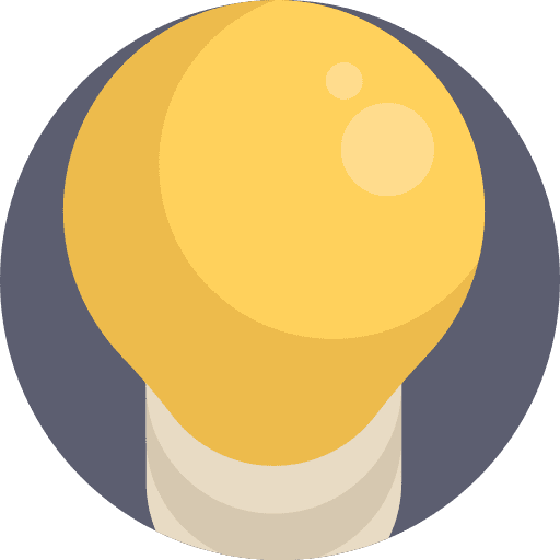 Idea illumination light bulb idea icon