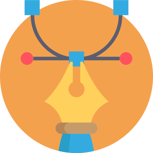 Vector graphic design vector edit tools icon