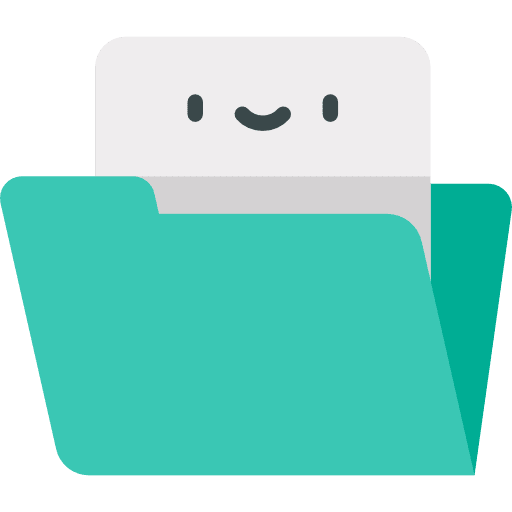 Folder file storage office material storage icon