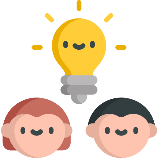 Brainstorm ideas people idea icon