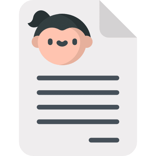 Cv personal files and folders profile icon