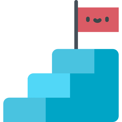 Goal ladder business and finance seo icon