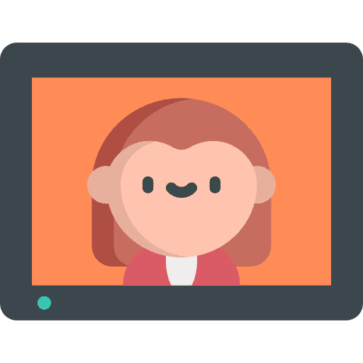 Video call communications communication business and finance icon