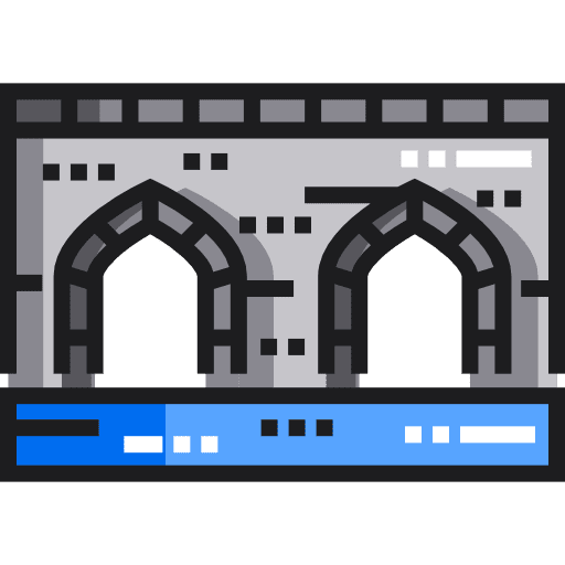 Bridge monument stone landmark icon Bridge monument stone landmark icon