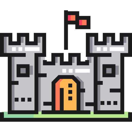 Castle construction monument architecture and city icon