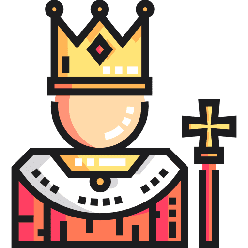 King royalty crown king icon