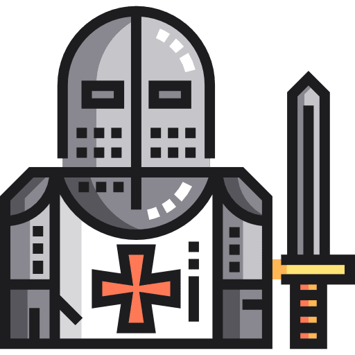 Knight security protection helmet icon Knight security protection helmet icon