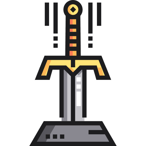 Sword fairy tale fantasy gaming icon Sword fairy tale fantasy gaming icon