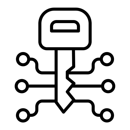 Key password architecture and city security icon