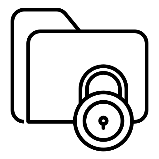 Folder danger malware report icon