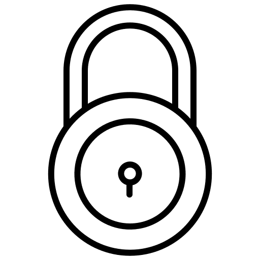 Lock security tools and utensils secure icon