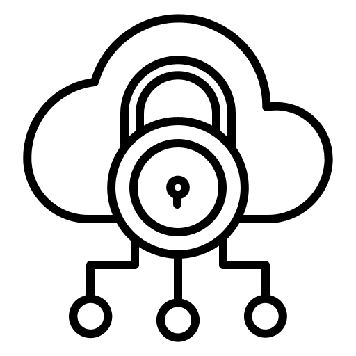 Cloud seo and web ui lock icon