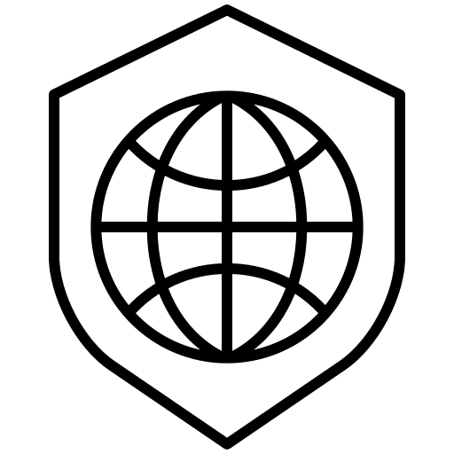 Shield grid seo and web interface icon