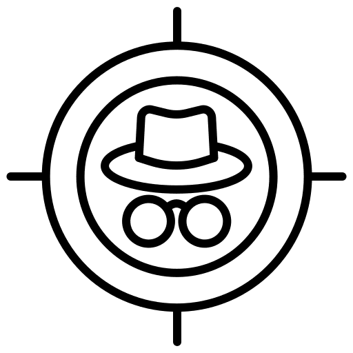 Target hat target sunglasses icon