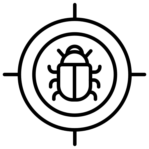Target malware target safety icon
