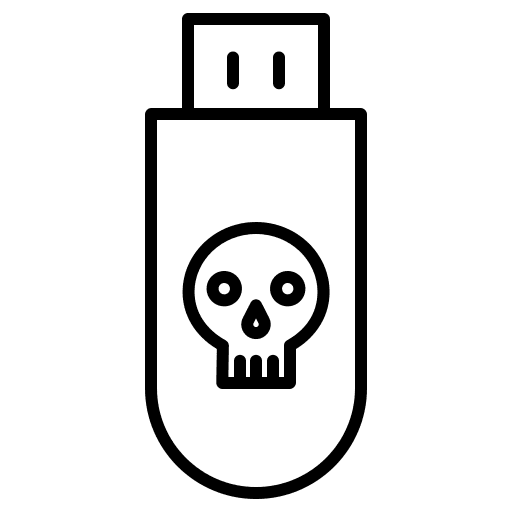 Usb virus usb security icon