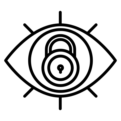 View seo and web eye security icon
