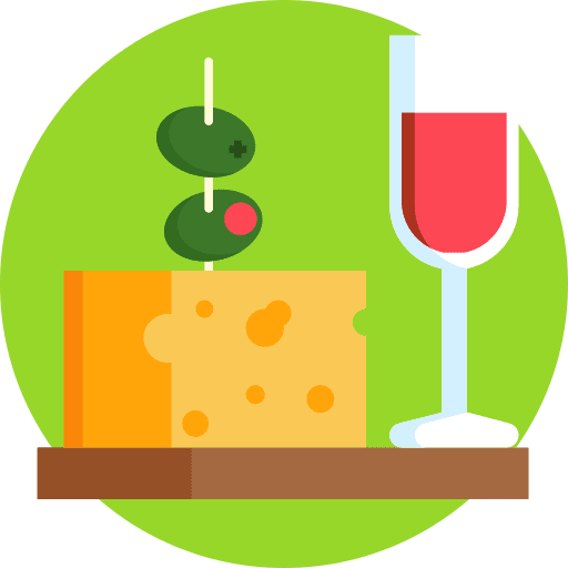 Antipasto meal wine antipasto icon