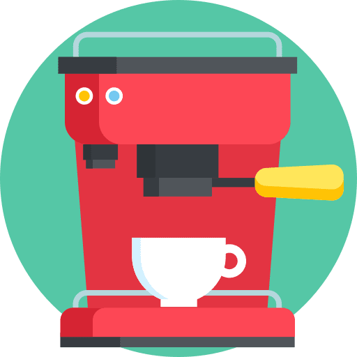 Coffee machine food and restaurant espresso coffee cup icon Coffee machine food and restaurant espresso coffee cup icon
