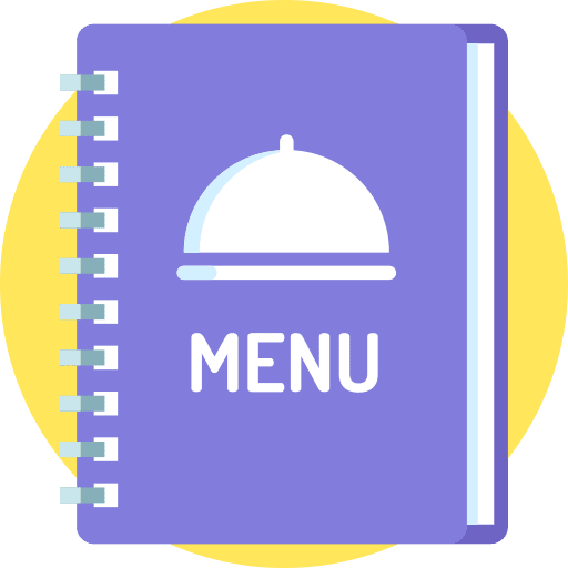 Menu order book food and restaurant icon Menu order book food and restaurant icon