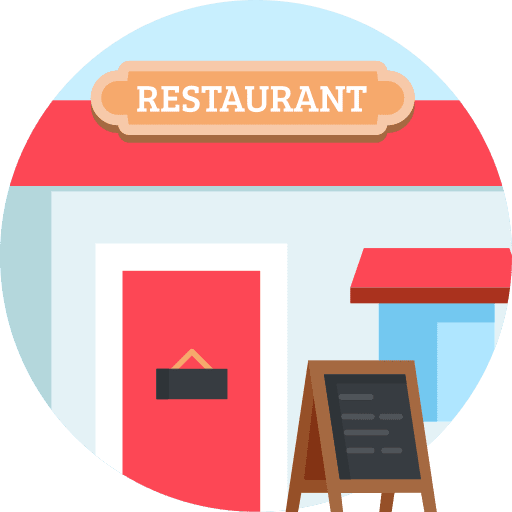 Restaurant restaurant food building icon Restaurant restaurant food building icon