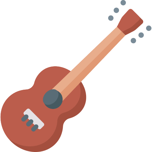 Acoustic guitar orchestra acoustic hobbies and free time icon