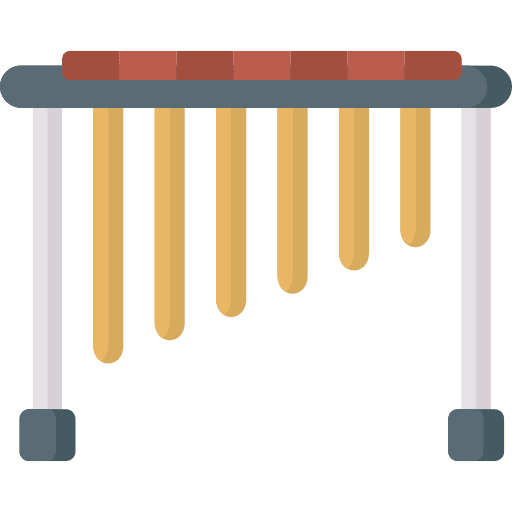 Marimba idiophone music and multimedia marimba icon