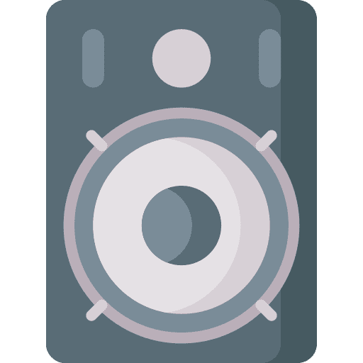 Speaker subwoofer electronics technology icon