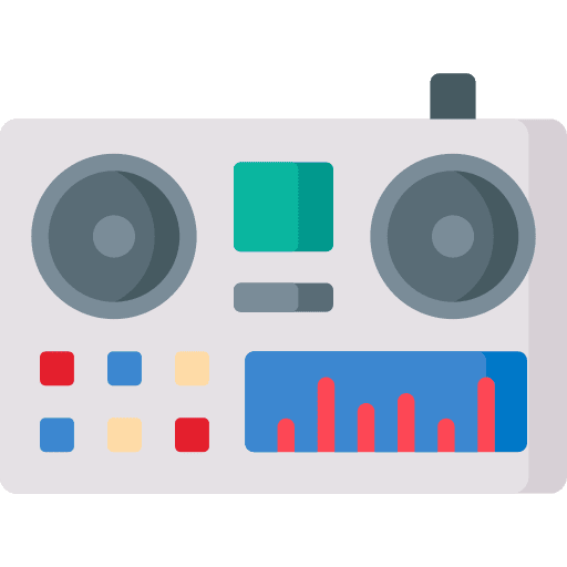 Dj mixer audio controller controls audio icon Dj mixer audio controller controls audio icon