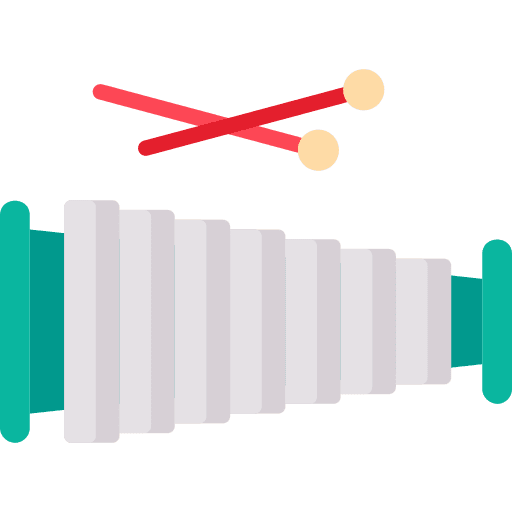 Glockenspiel percussion instrument xylophone icon Glockenspiel percussion instrument xylophone icon