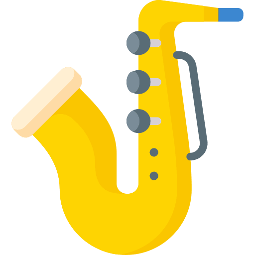 Saxophone musical instrument orchestra jazz icon Saxophone musical instrument orchestra jazz icon