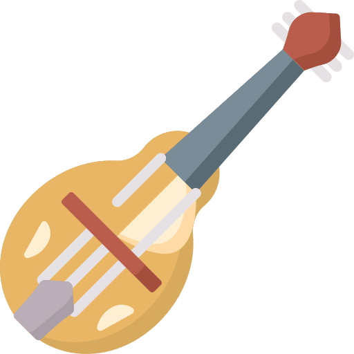 Mandolin musical instrument harmony folk icon Mandolin musical instrument harmony folk icon